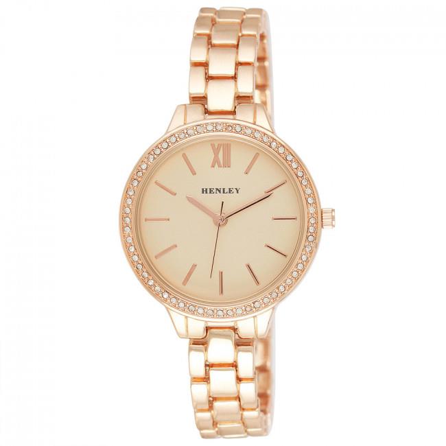 Rose gold outlet diamante watch