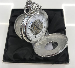 Boxx Pocket Watch Double Hunter Silver Chrome