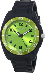 Caravelle New York Men's Analog Display Japanese Quartz Black Watch
