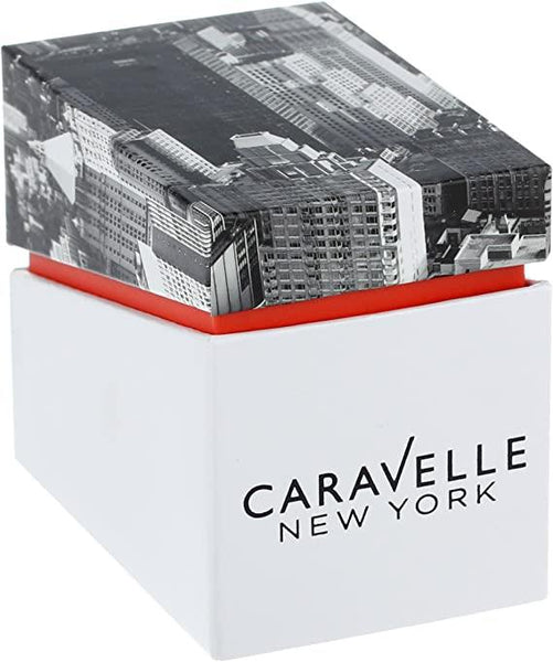 Caravelle Women's Quartz Crystal Accent Date Ivory Plastic 28mm Watch