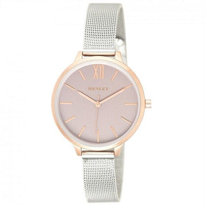 Henley Women's Two-Tone Mesh Bracelet Watch