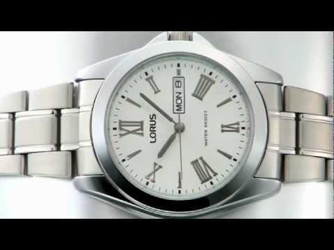 LORUS Gents Watch Day/Date silver bracelet