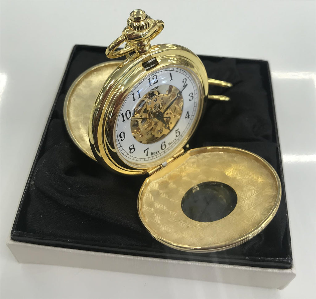 Boxx Pocket Watch Double Hunter Gilt Just Watch